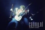 02-09-1975 Status Quo on tour in Europe Photo: Govert de Roos/Connu